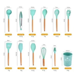12 Pcs Silicone Kitchen Utensil Set