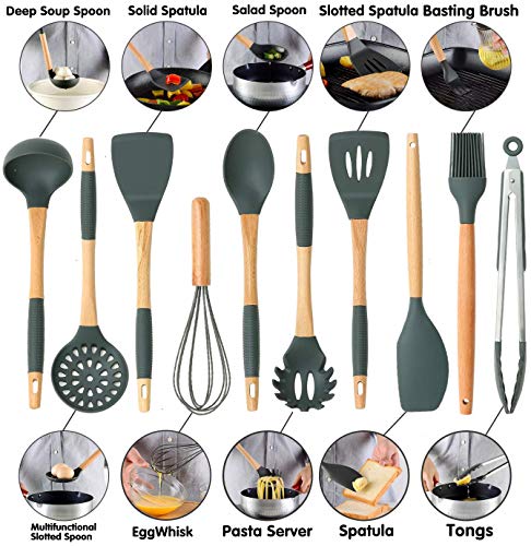 12 Pcs Silicone Kitchen Utensil Set
