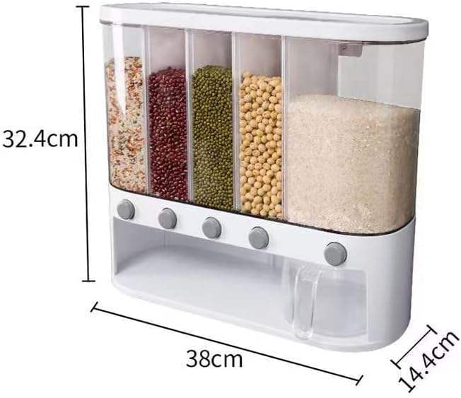 Multi-Section Grain Storage Dispenser