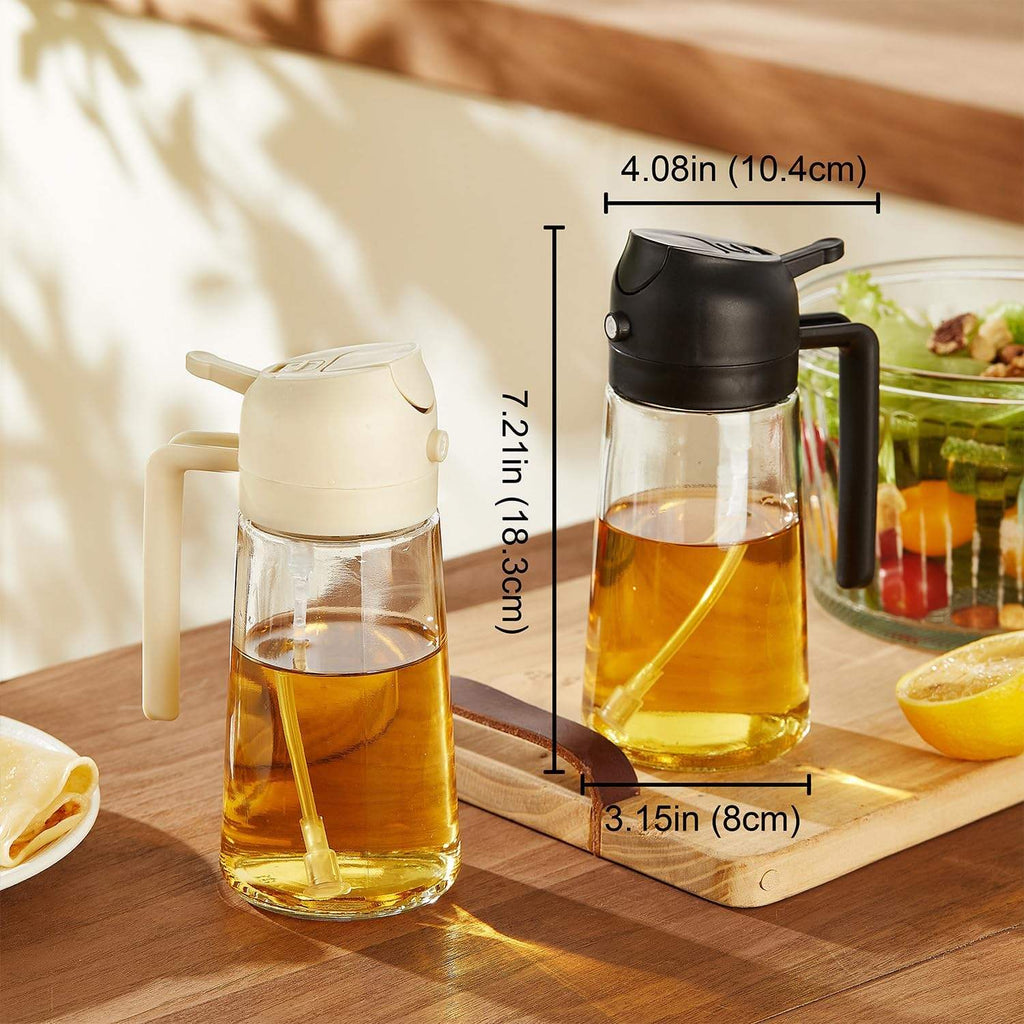 2 in 1 Oil Sprayer and Dispenser Bottle