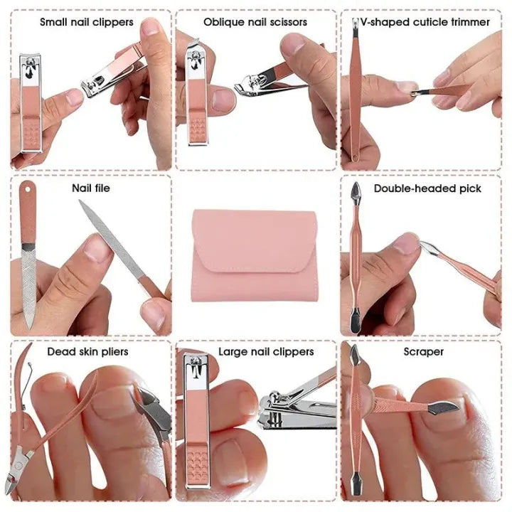 Professional 16 Pcs Manicure Pedicure Kit