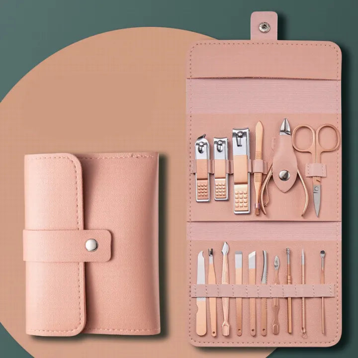 Professional 16 Pcs Manicure Pedicure Kit | Solvify.pk