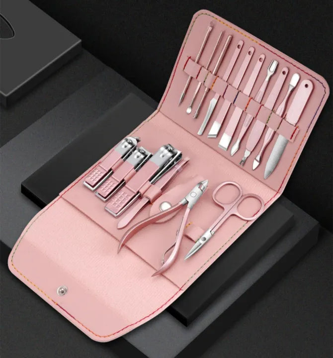 Professional 16 Pcs Manicure Pedicure Kit