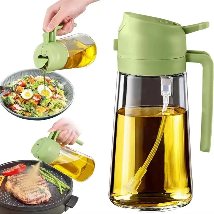 2 in 1 Oil Sprayer and Dispenser Bottle