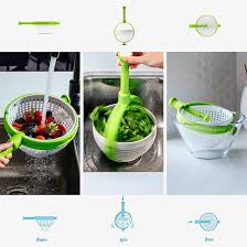 Spin Master 2-in-1 Salad Spinner & Colander